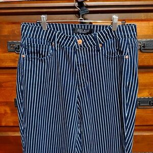 Judy Blue Women's Striped Blue Jeans